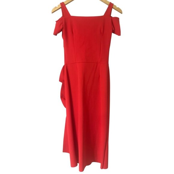 Chiara Boni La Petite Robe Jodilin Red Stretch Jersey Dress 2 Cocktail Evening - Picture 7 of 16
